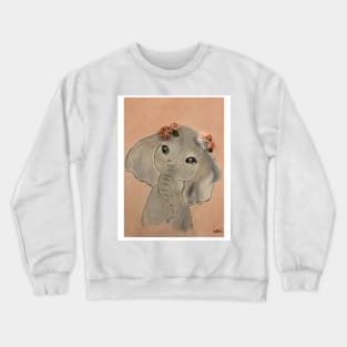 Baby girl elephant Crewneck Sweatshirt